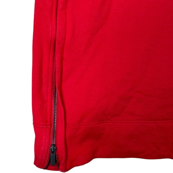 Lululemon The Lab Women's Red Sweatshirt Midi Dress Size 8 Front Pockets 1/4 Zip - Picture 8 of 16